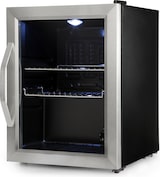thumbnail of Beersafe M Kühlschrank 33 Liter 2 Böden Panoramaglastür Edelstahl Silber