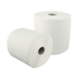 thumbnail of Putztuchrolle Brod 1000, weiß, 100 % Recycling, 2-lagig, ca. 29x36.5 cm, perforiert, 915 Blatt, 2 Rollen im Folienpack