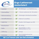 thumbnail of Coemo elektrischer Lattenrost 100x200 cm Ergo mit Motor Kopf- und Fußteil verstellbar Bausatz
