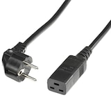 thumbnail of BACHMANN Netzkabel Schutzkontakt - IEC320-C19 16A/250V, schwarz, 3 m