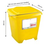 thumbnail of GILAC Seau carré HACCP + couvercle étanche - 12 L - Jaune G615718