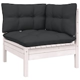 thumbnail of 12-tlg. Garten-Lounge-Set mit Kissen Weiß Kiefer Massivholz