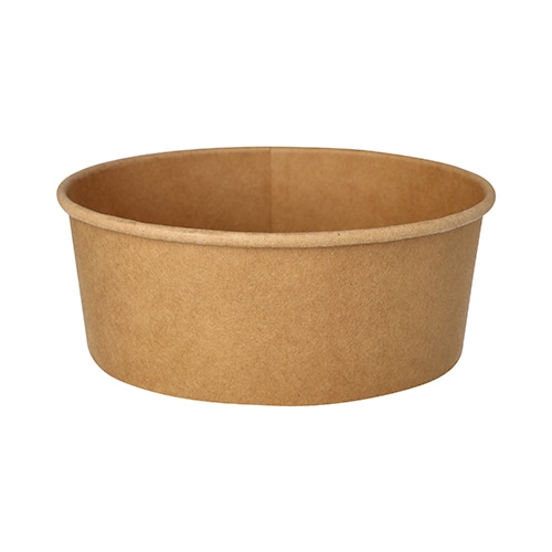 Starpak, Saladeschalen, Karton rond 1300 ml Ø 18,4 cm · 7 cm bruin