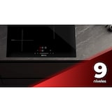 thumbnail of EVVO Placa Inducción 3 zonas de cocinado V61, Potencia máxima 7.200W, 9 niveles, máx diámetro 30 cm, booster, control táctil, indicador de calor