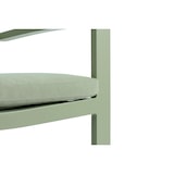 thumbnail of METRO PROFESSIONAL Stapelstoel met armleuningen, incl. kussen, aluminium/polyester, olijfgroen