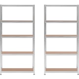 thumbnail of MSW - msw MSW-STSH-33 Étagère charge lourde Étagère métallique Étagère d'atelier 90 x 30 x 180 cm Supporte 5 x 175 kg Gris Lot de 2