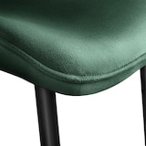 thumbnail of tectake Lot de 8 chaises Rembourrées aspect velours Ergonomique vert foncé - 404932