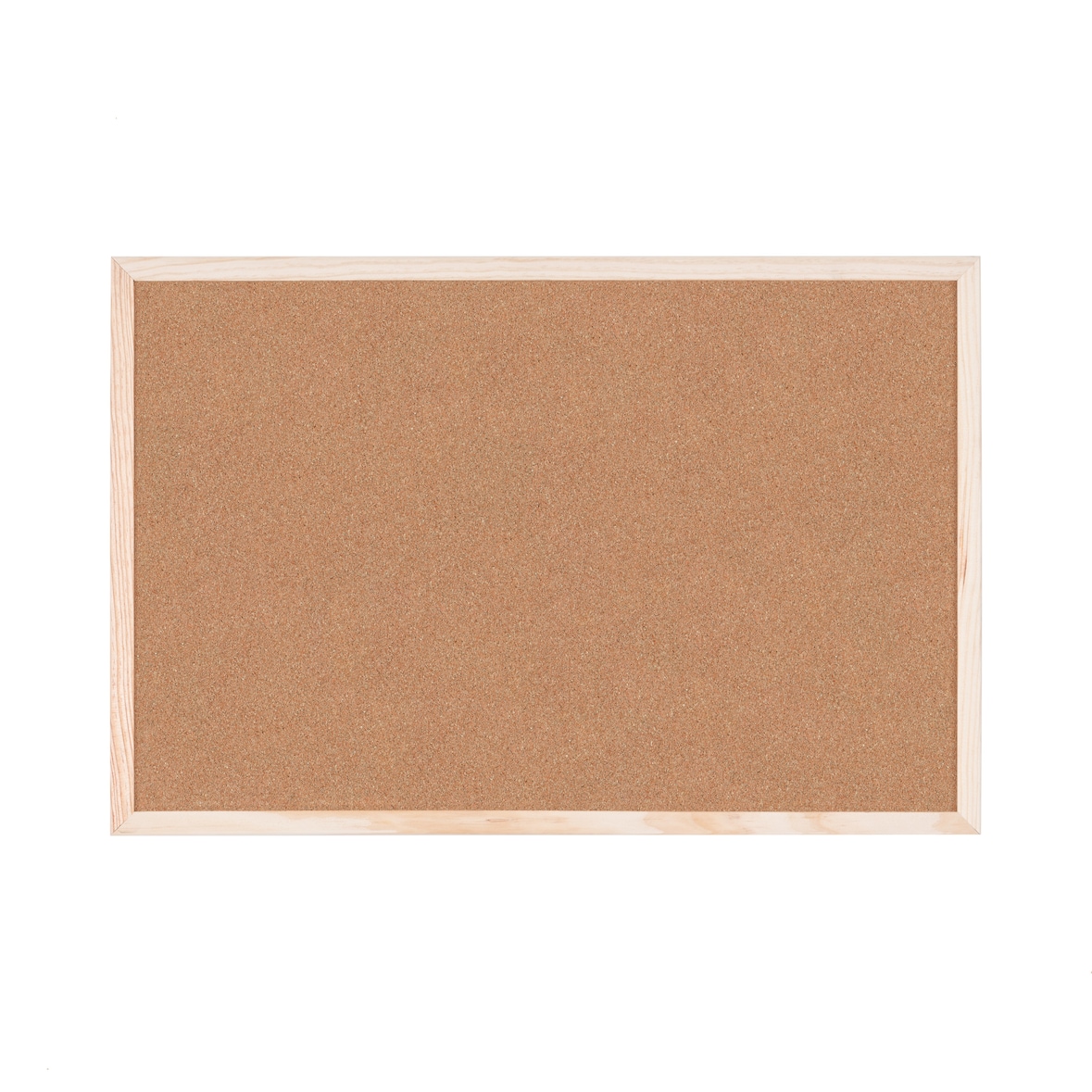 Bi-Office Beidseitige Korktafel mit Holzrahmen 90x60cm