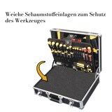thumbnail of TECH-CRAFT Werkzeugkoffer 130 tlg. Heimwerker-Set Werkzeugtasche Werkstattkoffer