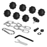 thumbnail of ECD Germany Hängesesselgestell Schwarz 208 cm, stabil & sicher bis 120 kg, Stahlrohr, freistehendes Gestell für Hängesessel & Hängestuhl