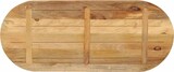 thumbnail of vidaXL Tischplatte 120x50x2,5 cm Oval Raues Massives Mangoholz