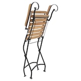 thumbnail of METRO PROFESSIONAL Silla plegable con reposabrazos Baviera set de 2, acero/madera de acacia, natural/negro