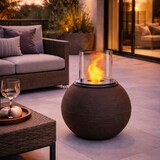 thumbnail of Chimenea de bioetanol de suelo Chimenea ecológica interior exterior Quemador de acero inoxidable 1,5 l Salón y restaurantes 40x54 cm – Marrón