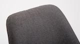 thumbnail of 2er Set Barhocker GIKAR - Stoff Dunkelgrau 48x56x112 cm | Barstuhl Mit Lehne Tresenhocker Tresenstuhl Kneipenhocker Kneipenstuhl