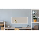 thumbnail of ALLboards Tableau blanc en liège 100×40 cm cadre en bois laqué BLANC