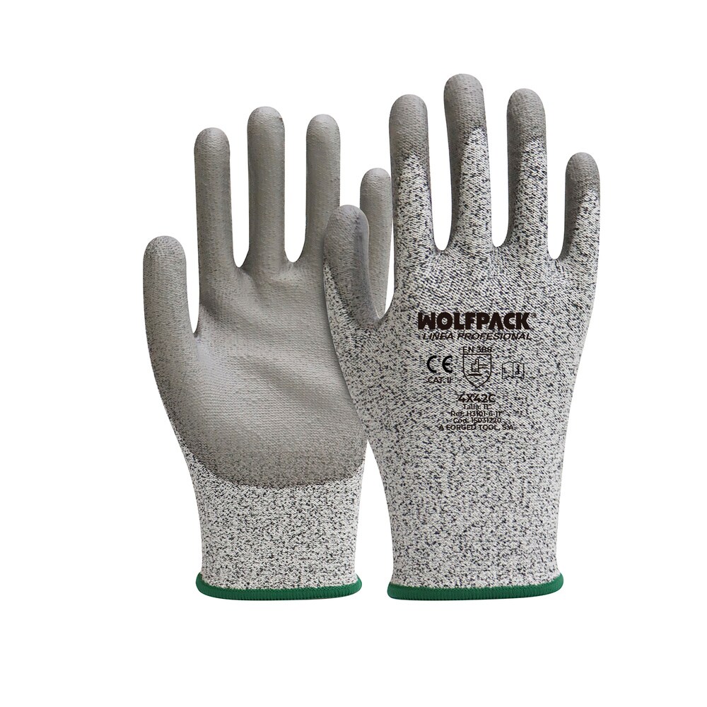 WOLFPACK - Guantes Anticorte Fibra De Vidrio Talla 11"