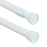 thumbnail of Relaxdays Teleskopstange, 66–110 cm, Klemmstange für Duschvorhang, Gardine, Türrahmen, Edelstahl, ohne Bohren, weiß
