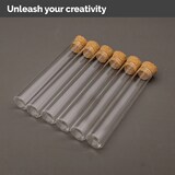 thumbnail of Dayshake Reageerbuisjes met kurk - 40 stuks - 15 cm x 3 cm - Flesjes - Proefbuisjes glas - Glazen Buisjes voor Doopsuiker