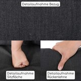 thumbnail of Lounge-Sitzgruppe 5-teilig, Poly-Rattan Stein-Grau-Meliert, für bis 4 Personen, Polster aus Polyester Dunkel-Grau-Meliert, Raburg Anisa