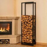 thumbnail of PROREGAL Verstellbare Kaminholzregal PHOENIX mit 4 Kaminwerkzeugen HxBxT 100-150x40-65x25cm 9 Größen Einstellbar Metall Schwarz Kaminholzständer