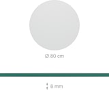 thumbnail of Relaxdays Glasplatte, Ø 80 cm, 8 mm dick, gehärtetes ESG, runde Glasscheibe für Tisch & Kamin, Tischplatte, transparent