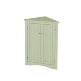 thumbnail of Merax meuble d'angle 80 cm, armoire polyvalente avec 2 portes et 3 niveaux, MDF laqué, vert