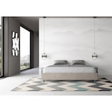 thumbnail of Letto Sommier contenitore imbottito 180x190 microfibra sabbia Azelia