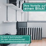 thumbnail of PRIOstahl Regalträger Regalwinkel 2 Stück (Silber,1-Reihig | 350mm) Regalsystem für Wandschienen