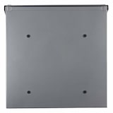 thumbnail of Boîte aux lettres Monaco, montage mural, avec porte-nom, 2 clés, dimensions (H x l x P) 36.8 x 36.5 x 10 cm, argenté