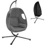 thumbnail of tectake Cadeira suspensa Anika com suporte e almofada 160kg  Antracite