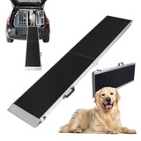 thumbnail of TRUTZHOLM Hunderampe klappbar 183 cm Tragkraft 180 kg Aluminiumrampe faltbar rutschfest mit Griff