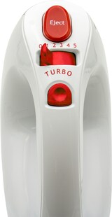 thumbnail of MPM MMR-15 Sbattitore Eletrico a Mano, 5 Velocità + Turbo, 2 Fruste 2 Ganci Acciao Inox., 300W, Bianco