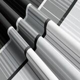 thumbnail of Bettwäsche 135x200 Grau Weiß Gestreift Mikrofaser Set