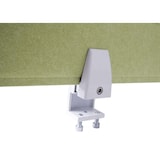 thumbnail of Bureau scheidingswand HWC-G76, kantoor privacy scherm bureau pin board, geluidsisolatie stof/textiel met reliëf ~ 100x30cm groen