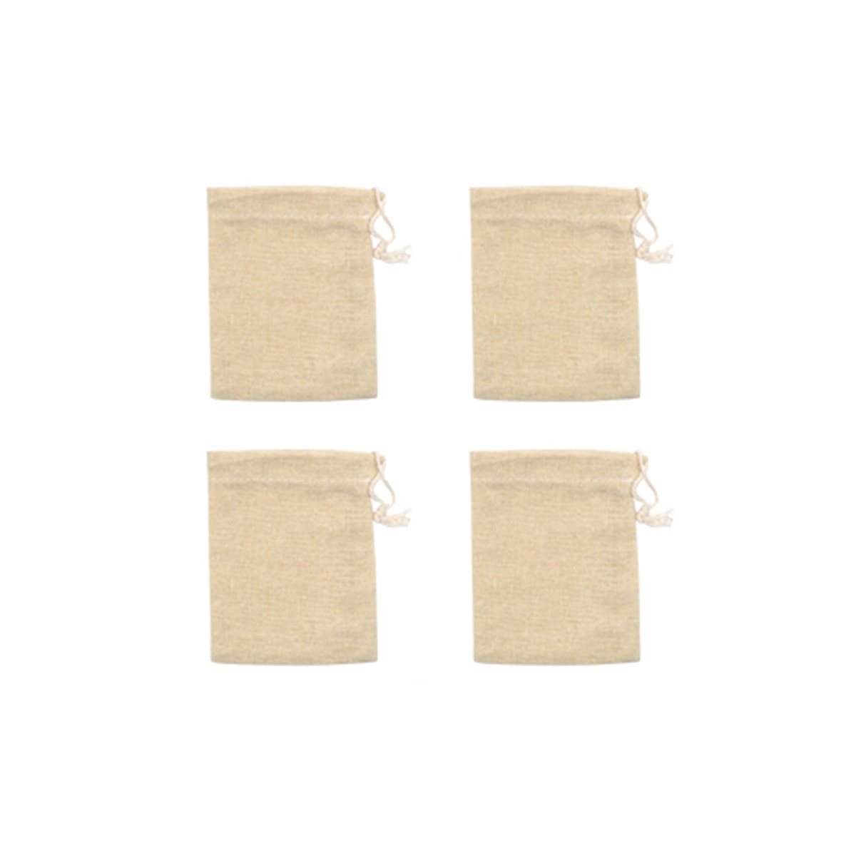 Lot de 4 sachets réutilisable pour thé ou infusion Fackelmann