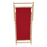 thumbnail of Aranaz- Hamaca madera de haya barnizada sin brazos lona granate. Dimensiones: 60 x 130 x 107 cm