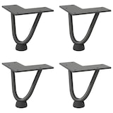 thumbnail of Helloshop26 - Set mit 4 Haarnadelbeinen für Couchtische 10 cm modernes Design matte Oberfläche in anthrazitfarbenem Stahl 02_0056709