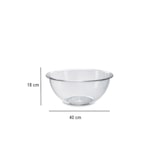thumbnail of Saladier Cristal en polycarbonate 40 x 18 cm – Capacité de 10 litres