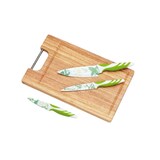 thumbnail of Tognana top home verde, set 4 pezzi colteli + tagliere