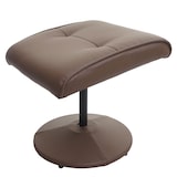 thumbnail of Helsinki relaxfauteuil, TV fauteuil TV fauteuil met kruk ~ kunstleder, taupe
