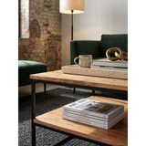 thumbnail of Industrial Couchtisch aus Akazienholz und Metallbeinen, Platzsparendes Design, Handgefertigt, 2 Ablageflächen. 60x60x41 cm | Kadima Design