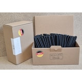 thumbnail of Nachhalmtig strohhalme Papier schwarz 8mm x 145mm  250 Stück MADE IN GERMANY