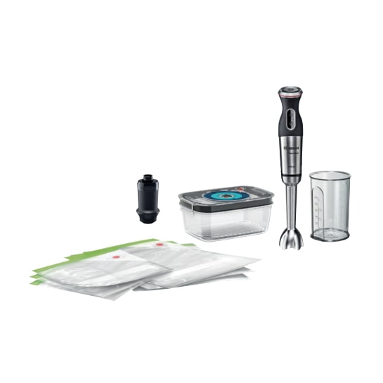 Bosch MS8CM61V1 Mixer Handmixer 1000 W Schwarz, Edelstahl, Transparent