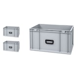 thumbnail of PROREGAL 3x Eurobox NextGen Portable Uno | HxBxT 32x40x60cm | 65 Liter | Eurobehälter, Transportbox, Transportbehälter, Stapelbehälter