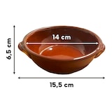 thumbnail of Grandes poêles en terre cuite, lot de 6, 14 cm