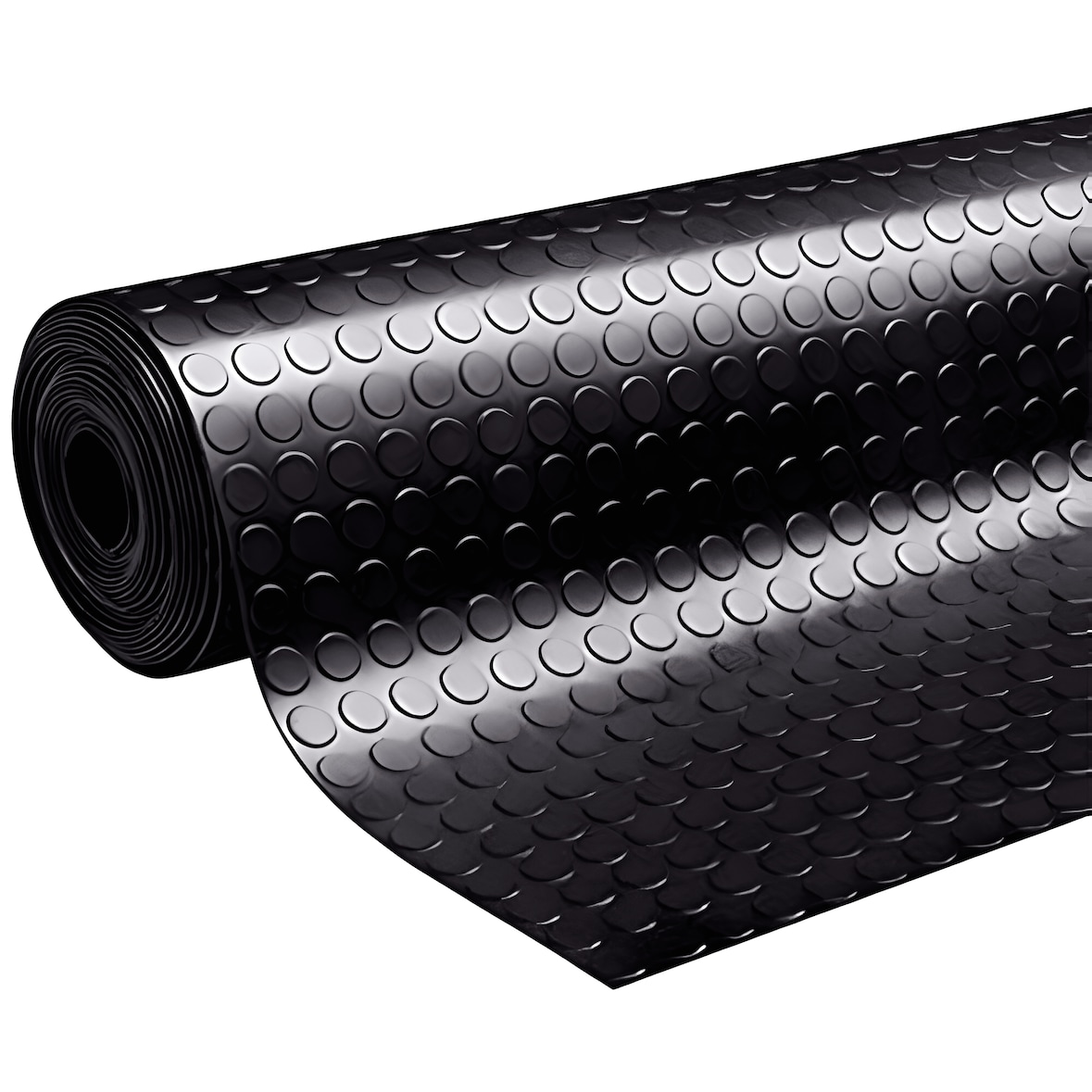 Arquiservi - Piso em Rolo Borracha Círculos 3MM 1,4X10 (10M2) Piso Industrial Resistente para oficinas, garagens e comércios