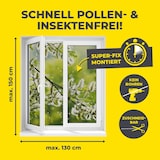 thumbnail of EASYmaxx Moskitonetz mit Pollenschutz mit Magnetbefestigung fürs Fenster - 150 x 130 cm - grau - 4er-Set