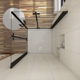 thumbnail of AICA Mampara de ducha cuadrada plegable vidrio easyclean 5mm,(680-700)x(680-700)x1900mm