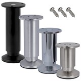thumbnail of Möbelfüße verstellbar Sofafuß Möbelbeine SCHWARZ MATT Höhe 10 cm 38 mm belastbar bis 250 KG Sofa