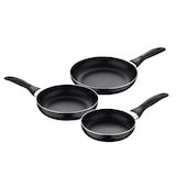 thumbnail of BERGNER - Set di 3 Padelle in Alluminio Pressato Ø16/Ø20/Ø24 cm Adatte per Induzione Navy Black con Set di 5 utensili da cucina in silicone e legno